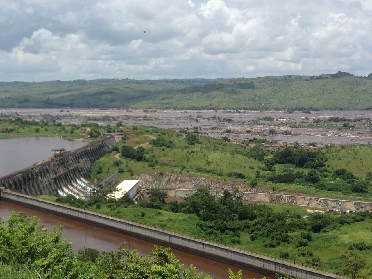 Le barrage d'Inga, sur le fleuve Congo (Kongo-Central)